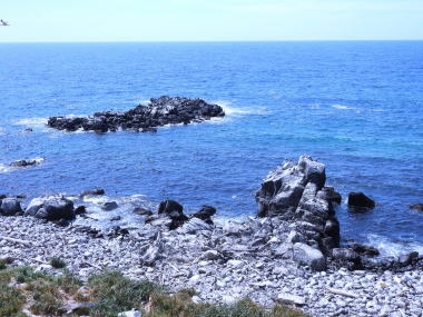 天売島の黒崎海岸